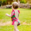 Fato De Banho Troia Flores Bébé