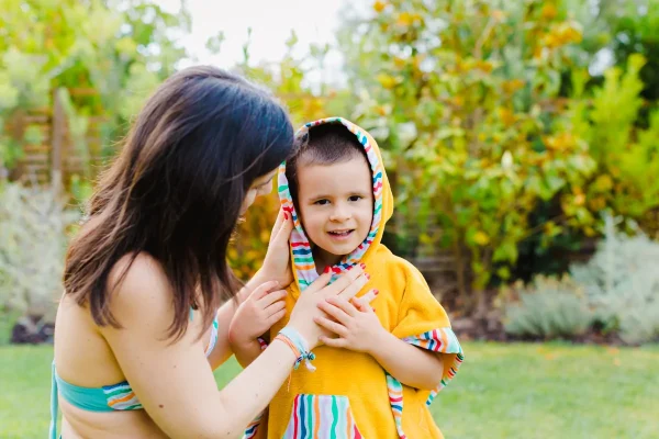 Poncho Riscas Onduladas